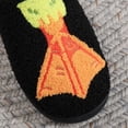 thumbnail image 5 of Slippers for Women Warm Non Slip Home Indoor Slippers Fluffy Slippers Winter Cozy Plush Slippers Print House Flat Closed Toe Slippers, 5 of 7