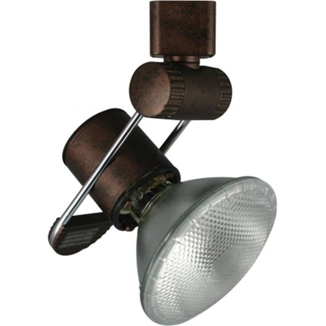 Cal lighting JT-219-BODY-RU Tête d'Éclairage à Rail Linéaire à Connexion 2 Fils - Rouille