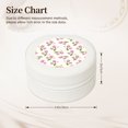 thumbnail image 2 of Naloa Tulips Flowers Round Jewelry Box, Travel Jewelry Organizer, 3.9 x 3.9 x 2in Jewelry Storage Box for Women-White, 2 of 7
