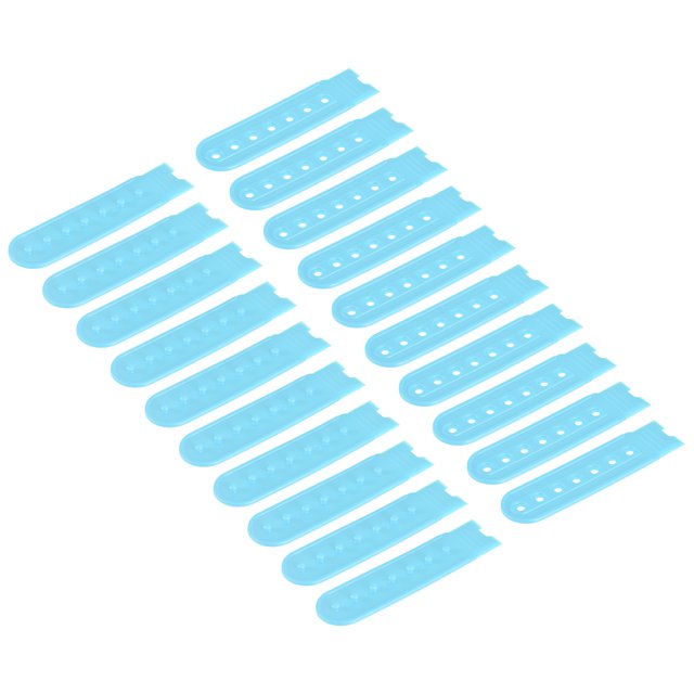 Unique Bargains Lake Blue Plastic Snapback Strap Cover Hat Buckle Replacement (12 Pairs)