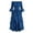 Blue-YAaWS, variant on RFQWOVSR Womens Vintage Off Shoulder Lace Up Waist Dress Full Skirt Court Style Gown XXXL