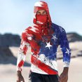 thumbnail image 1 of Viluyesy Mens Sun Shirt UV Protection with Face Mask, Printed Quick Dry Breathable Rash Guard Long Sleeve Shirt Blue L, 1 of 6