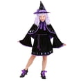 thumbnail image 1 of Kid's Purple Star Witch Costume, 1 of 7