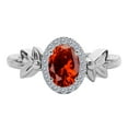 thumbnail image 2 of AoneJewelry 1.40 Carat Diamond and Garnet Ring In 10K Solid Rose, Yellow & White Gold, 2 of 5