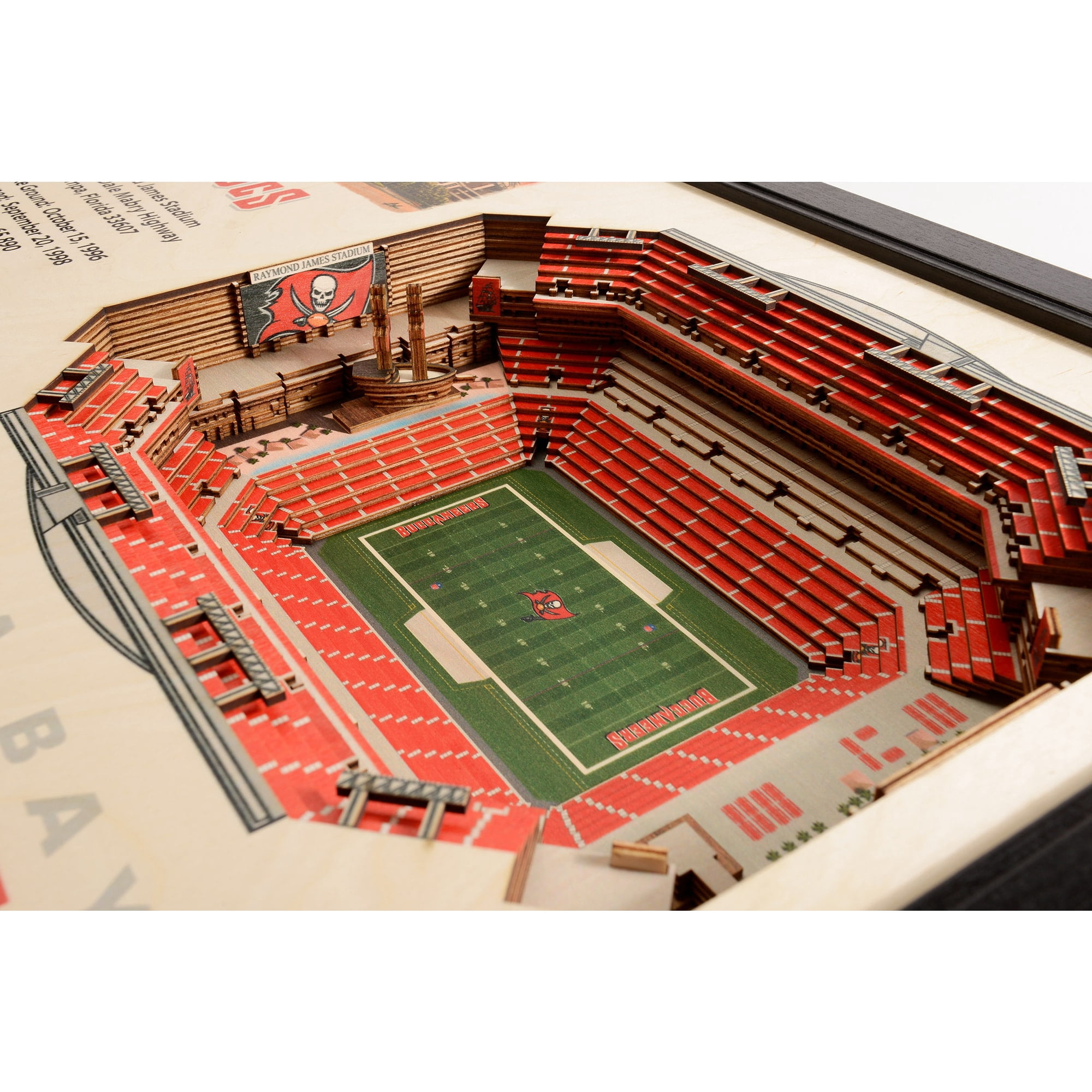 Tampa Bay Buccaneers Raymond James Stadium 25.5" x 19.5" Stadium Views Wall Art