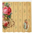 thumbnail image 3 of Ambesonne Vintage Shower Curtain, Romantic Country Roses, 69"Wx75"L, Sand Brown Pale Pink, 3 of 5
