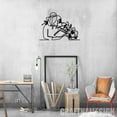 thumbnail image 3 of Craftnamesign Women Reading a Book Metal Wall Decor, Book Home Wall Art, Book Wall Art, 3 of 5