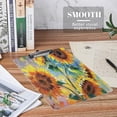 thumbnail image 4 of Cute Clipboard with Designs ​Wood A4 Letter Size Hardboard Office Clipboards, Retractable Hole for Hanging Decorative Clip Board - Sunflower, Floral Printed, Gift for Students 12.5"x9", 4 of 6