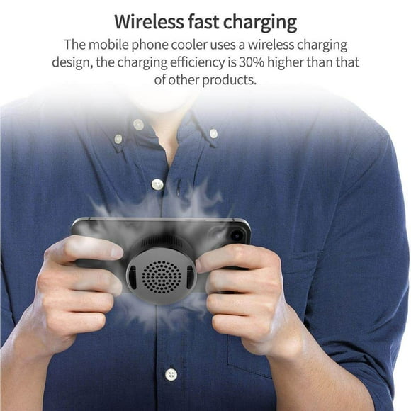 Mobile Phone Wireless Fast Charger Phone Cooler Cell Phone Radiator for Playing Games Watching Video