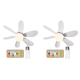 thumbnail image 1 of Ventilador Techo LED Enchufe E27 Control Remoto Con Extensor () Blanco, 1 of 3