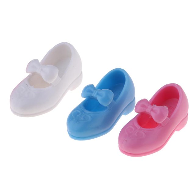 Zapatos de princesa para muñeca Blythe Zulema 3 pares Bjd Doll Shoes High Heels