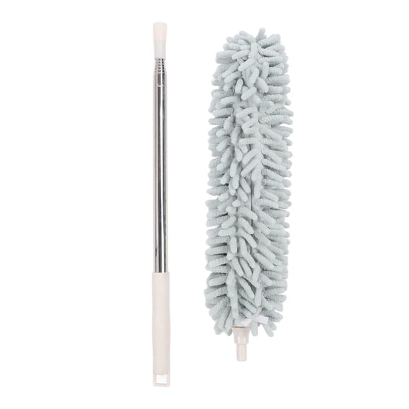 BOKYAN Telescopic Chenille Dust Duster – 73" Reach, Stainless Steel Pole, Non‑Slip Handle, Washable Fiber Head for Ceilings, Fans & Corners