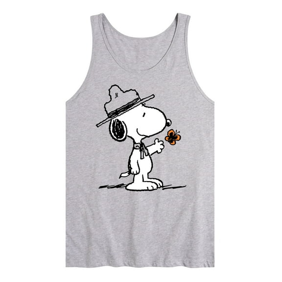Peanuts - Ranger Snoopy And Butterfly - Men's Jersey Tank Top