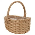 thumbnail image 1 of EeaseMX 1 unid al aire libre contenedor de flores picnic fruta titular tejido cesta amarillo, 1 of 8