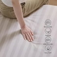 thumbnail image 2 of 100% Egyptian Cotton Fitted Sheet Twin XL Size, 600 Thread Count, Single Fitted Sheet Only,16" Deep Pocket Sheet, Soft & Elastic Sateen Weave Bottom Sheet(Light Beige-Stripe, Twin XL), 2 of 8