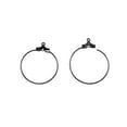 thumbnail image 3 of GUOOL 20Pcs Round Beading Hoop Earring Hook Connectors DIY Findings Black, 3 of 8