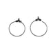 thumbnail image 3 of 2x20 Piezas Conectores De Gancho Para Pendientes De Aro De Redondos Accesorios De Bricolaje Negro Zulema Pendientes de aro Huggie, 3 of 8