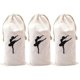 thumbnail image 1 of 3Pcs Drawstring Storage Bags Portable Ballet Shoes Bags Girl Dance Bags Shoes Storage Pouches, 1 of 3
