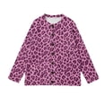 thumbnail image 6 of Knit Cardigans for Women Leopard Print Button Down Long Sleeve Loose Fit Fall Jacket Coat Tops, 6 of 7