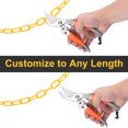 thumbnail image 4 of Plastic Chain Links, 1.4-Inch 25 Foot Barrier Chain, Yellow, 4 of 7