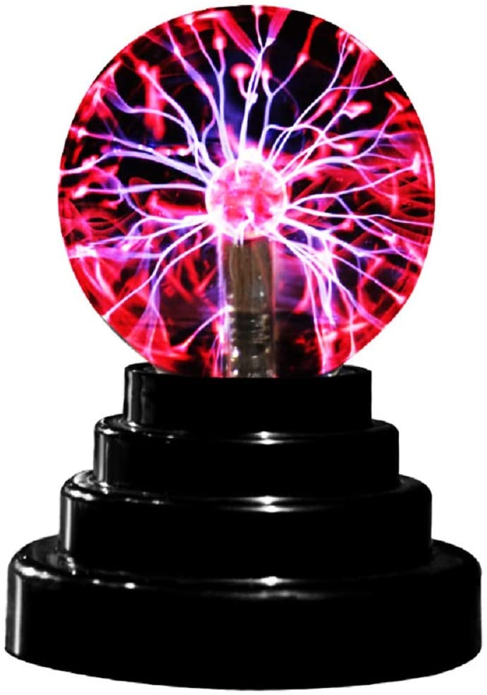 Plasma Ball Lamp Light [Touch Sensitive] USB or Battery Powered for Parties Decorations Kids