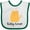 White and Green, variant on Inktastic Kitty Lover Orange Tabby Cat Girls Baby Bib