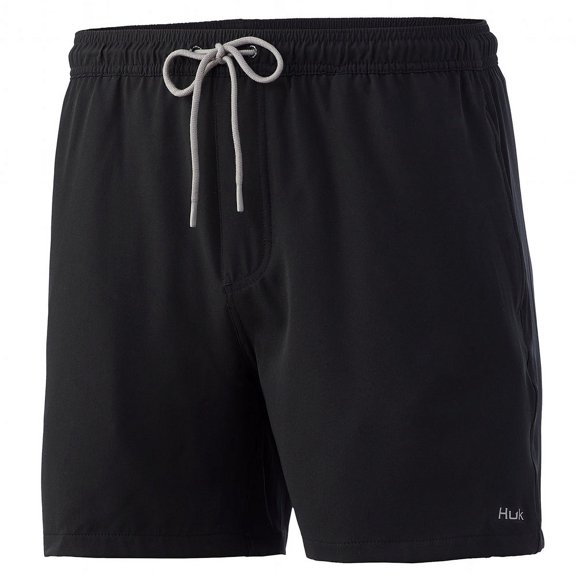 HUK Pursuit Volley Swim Short Black, Small Shorts