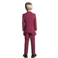 thumbnail image 2 of Toddler Suits for Boys Suit Boys' Ring Bearer Suits Burgundy Kids Dressy Outfit Set Boys Dress Clothes Size 7, 2 of 4