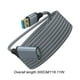 thumbnail image 3 of Cable USB 3.0 trenzado de nailon - Alta velocidad/compatible, 15x21cm, para PC/disco duro, extensión de macho a hembra, 3 of 6