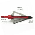 thumbnail image 5 of Arrowhead Tip Point Surface Treatment Broadhead Arrow Bow Hunting Beast Arrow Head 12 PCS,Black, 5 of 7