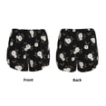 thumbnail image 5 of Lsque Rose Flowers Printed Women's Running Shorts with Liner Pockets,Elastic Quick Dry Workout Athletic Gym Yoga Shorts,Womens High Waist Shorts-Medium, 5 of 9