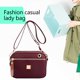 thumbnail image 4 of Bolso de nailon, bolsas de mensajero informales para compras de viaje de oficina (rojo vino), 4 of 5