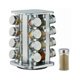 thumbnail image 2 of Set de condimentos con base giratoria, 16 frascos de vidrio de acero inoxidable, 2 of 2