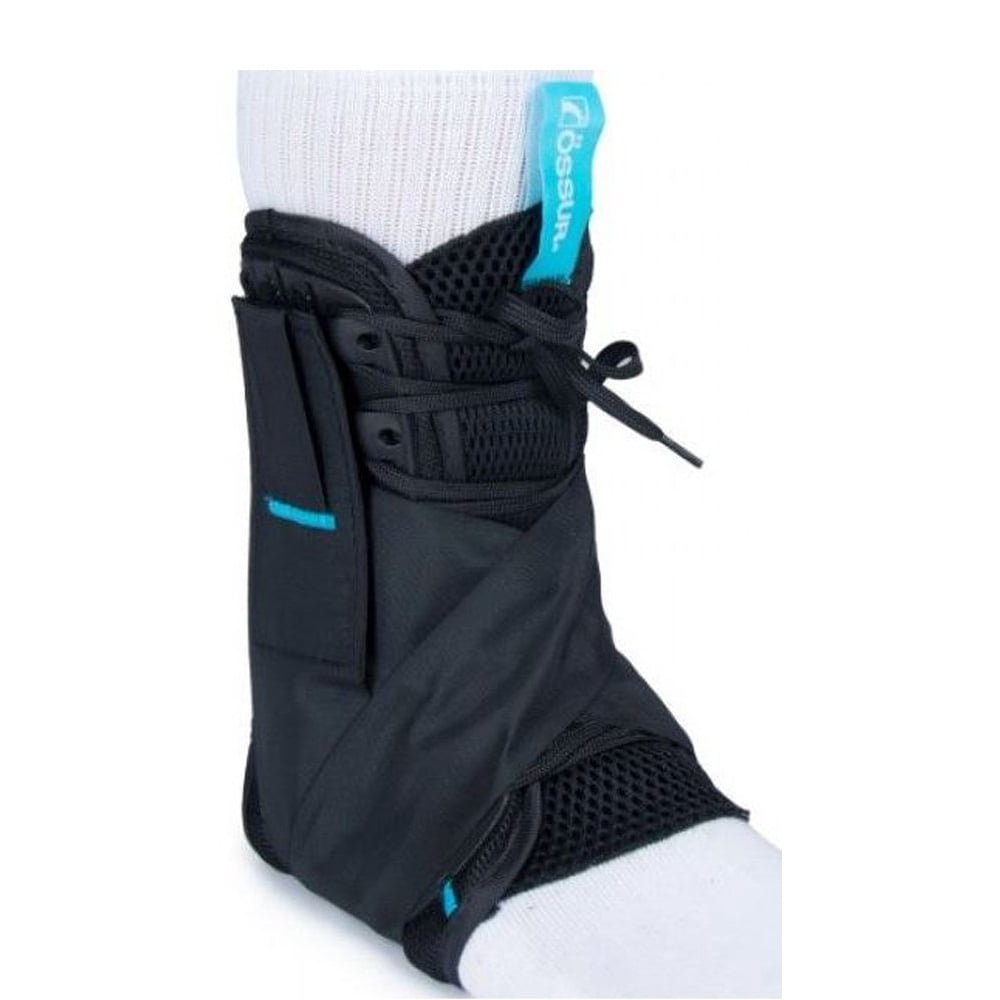 Ossur FormFit Black Ankle Brace with Figure 8 Lace Up for Either Foot