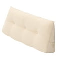 thumbnail image 2 of YEERSWAG Wedge Pillow 40 x 8 x 20 inches Headboard Pillow Triangular Wedge Pillow with Phone Pocket for Twin Sizw Bed Sofa Sleeping Reading Bedroom Living Room, Grey, Cotton, 2 of 7