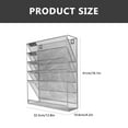 thumbnail image 2 of KALLORY 1Pack Wall-Mounted File Storage Rack Silver Multi-Layer Document Organizer for Home Use 41x32.5in, 2 of 8