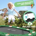 thumbnail image 2 of Kids Indoor Trampoline, ANCHEER 56" Foldable Mini Trampoline with 5 Level Adjustable Handle Bar, DoubleTrampoline for Kid and Adults with Reinforced Stitchin 220lbs Max Load, 2 of 4