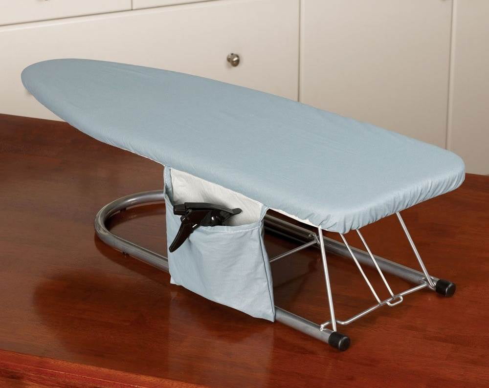 FOLDABLE PORTABLE COMPACT TABLE TOP MINI IRONING LAUNDRY BOARD COVER 140*50CM 