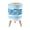 Color 1, variant on Small Trash Can with Lid Blue school fish swimming seamless print Ocean sea waves 1.8 Gallon Dog Proof Trash Can Round Garbage Can Waste Bin Wastebasket for Bathroom Bedroom Living Room