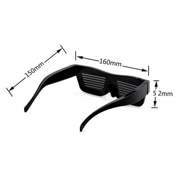 Led Glasses Customizable Bt Led Glasses Colorful Light Glow Glasses Diy Messages 31 Animations 11 Pictures Music Mode Glow Toys For Halloween Party Ra