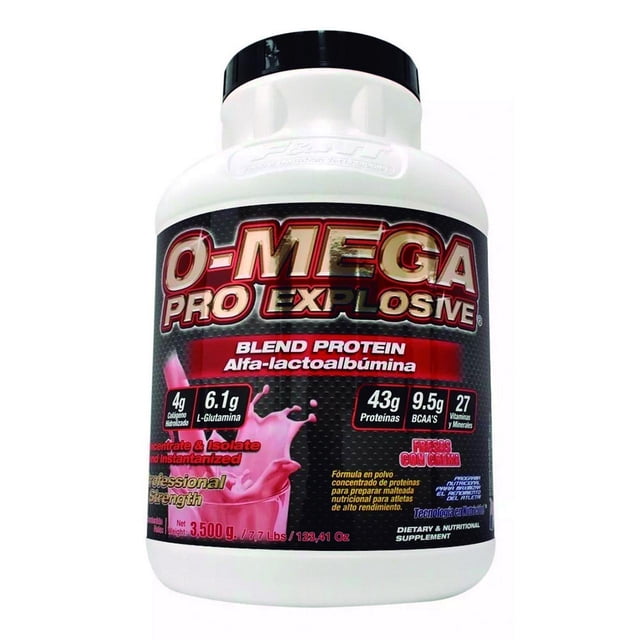 Omega Pro Explosive 3,500 Gr Blend Protein Whey Protein Sabor Fresa F&nt F&nt