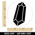 thumbnail image 2 of Geometric Crystal Gem Rock Self-Inking Rubber Stamp Ink Stamper - Brown Ink - Small 3/4 Inch, 2 of 7