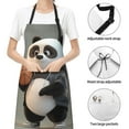 thumbnail image 6 of Naloa Cartoon Pandas Basketball Apron Kitchen Aprons with Pockets for Women Men Chef, 6 of 8
