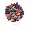 thumbnail image 3 of Fwttom 4Th of July Decorations, Independence Day Wreath Red Blue Pentagram Striped Door Hanging Decoration Home Decoration Props 40Cm, 3 of 9