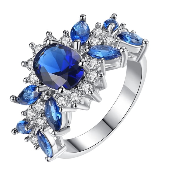 Valentines Day Gifts for Her Rings for Women Women's Plated Copper Rings Jewellry Rings Anniversary Gift Clearance Birthday Gifts for Women Alloy Ring Jewelry