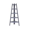 thumbnail image 1 of Danya B BQ0279GR Decorative 5-Tier A-Frame Corner Ladder Display Bookcase - Grey, 1 of 3