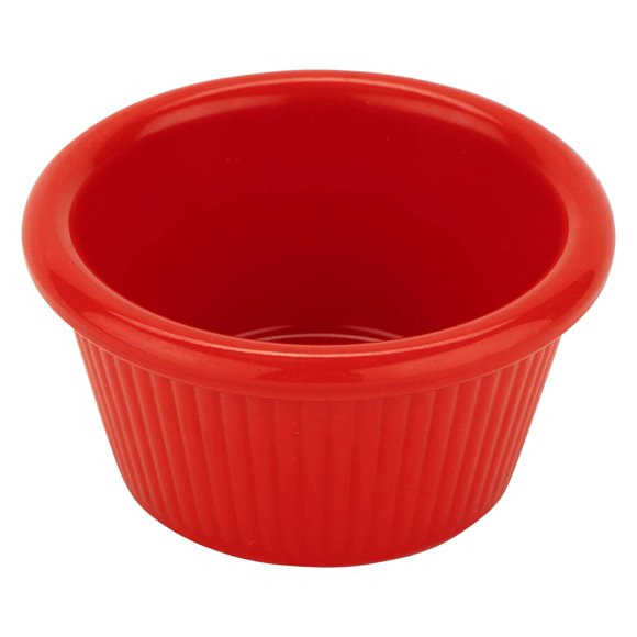 G.E.T. RM-387-R 2 oz. Fluted Ramekin Melamine Red (Pack of 12)