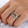 thumbnail image 1 of JUNWELL Mother & Daughter Forever Linked Together Ring  Inspirational Jewelry Rings, 1 of 4
