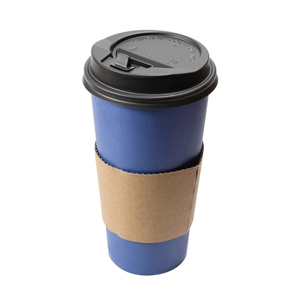 Lot45 20 Ounce Disposable Coffee Cups with Lids and