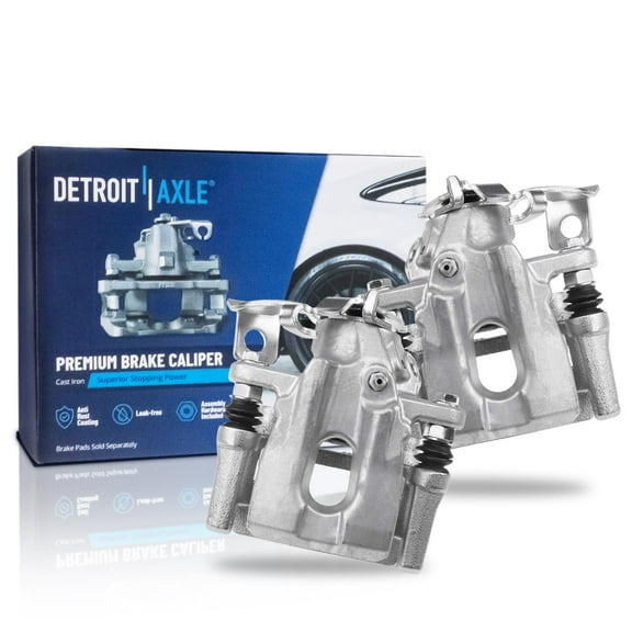 Detroit Axle - 2pc Rear Brake Calipers for 2008-2015 Scion xB Disc Brake Calipers with Brackets Replacement